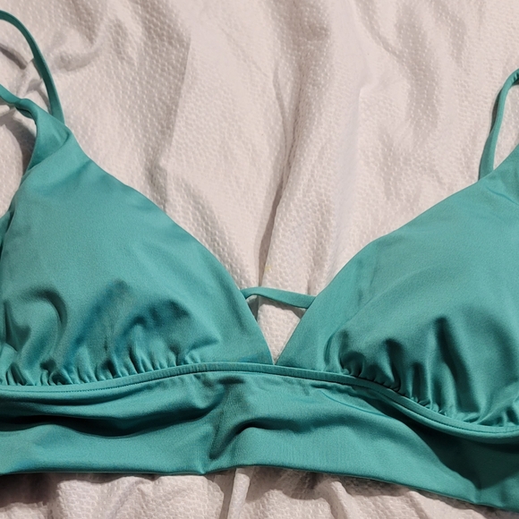 NWT BILLA BONG SEXY V NECK SWIM WORK OUT EXERCISE YOGA TOP BATHING SUIT XL 14 - Picture 3 of 9